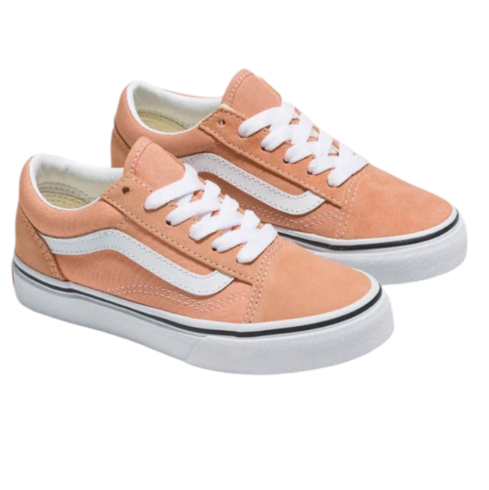 Vans size 1 Old Skool Melon lace-up shoes NWOT salmon color